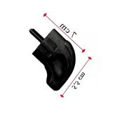 Siyah Monoblok Topraklı Erkek Fiş - 10A
