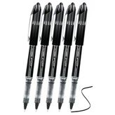 Siyah Pilot Kalem Ub-205 Vision Elite 0.5Mm 5 Adet Uniball Pilot Kalem 0.5 Mm Roller Uçlu Pilot Kalem İnce Uçlu Likit