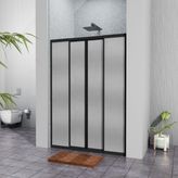 Siyah Plastik Mika Duşakabin H:180 181CM