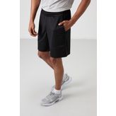Siyah Polyester Kalın Yumuşak Comfort Fit Erkek Şort - 81272