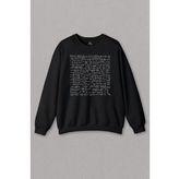 Siyah Sweatshirt Matematik Denklemi Einstein Formül Problem Baskılı Sweat