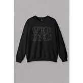 Siyah Sweatshirt Matematik Geometri Mathematica Problem Denklem Baskılı Sweat