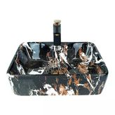 Siyah Tiger Eye Çanak Lavabo
