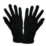 Siyah Ünisex Garson Eldiveni Gösteri Eldiveni Polyester Eldiven