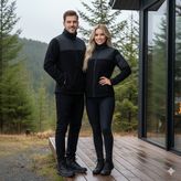Siyah Unisex Polar Ceket - M