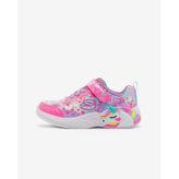 Skechers 303063L PKMT Unicorn Dreams - Heart Sparkles Pembe Çocuk Işıklı Spor Ayakkabı