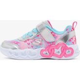 Skechers 303261N SMLT Infinite Heart Lights - Heart Jewels Gri Çocuk Işıklı Spor Ayakkabı
