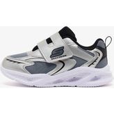 Skechers 401498N SLBK Meteor-lights - Glow Spike Gri Çocuk Işıklı Spor Ayakkabı