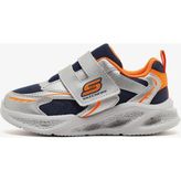 Skechers 401498N SLOR Meteor-lights - Glow Spike Gri Çocuk Işıklı Spor Ayakkabı