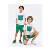 SKECHERS B Graphic Tee Regular Fit T-Shirt Büyük Erkek Çocuk Beyaz Tshirt SK2610081-3855