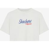 Skechers Graphic Tee G Short Sleeve Büyük Kız Çocuk Beyaz Tshirt Sk241040-102 - Kırık Beyaz - 9 - 10 Yaş
