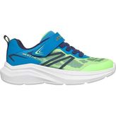 Skechers Mıcrospec Velocıty Erkek Çocuk Spor Ayakkabı 404125L Mavi - Neon Yeşil Konforlu Tasarım