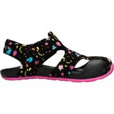 Skechers Side Wave - Lil Painter 86428L-BKHP Siyah Sandalet