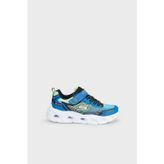 Skechers Vortex 3.0 Logolu Işıklı Sneaker Erkek Çocuk Ayakkabı 400590L BBLM Siyah-Mavi-Açık Yeşil