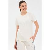 Skechers W Regular Fit Graphic T-Shirt Kadın Beyaz Tshirt S2610057-3855 - M
