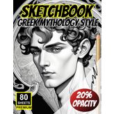 Sketchbook: 40 Greek Mythology Style Faces for Drawing Practice – Classical Style Reference Book