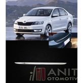 Skoda Rapid 2012 Üzeri Krom Bagaj Alt Çıtası