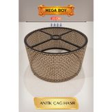 Skygo Antik Çağ Hasır Lambader Başlığı (35cm)