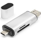 Skygo USB Type-C Otg Kart Okuyucu Sd Microsd 480 Mbps Gri HDX7053