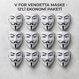 Skygo V For Vendetta Maskesi - 12'li Paket - Plastik