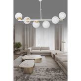 ŞL Şef Light Altina 6'li Beyaz Modern Lüks Avize