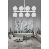ŞL Şef Light Lagos 8'li Beyaz Modern Lüks Avize