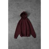 Slatra Erkek Bordo Basic Kapüşonlu Oversize Sweatshirt