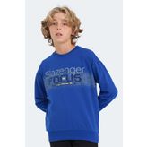 Slazenger LAST Unisex Çocuk Sweatshirt Saks Mavi