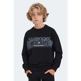 Slazenger LAST Unisex Çocuk Sweatshirt Siyah