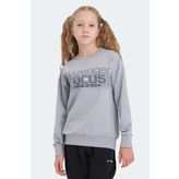 Slazenger LAST Unisex Çocuk Sweatshirt Taş Gri