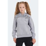 Slazenger LETTO Unisex Çocuk Sweatshirt Taş Gri