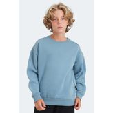 Slazenger LOGAN Unisex Çocuk Sweatshirt Mavi