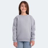 Slazenger LOGAN Unisex Çocuk Sweatshirt Taş Gri - 11 - 12 Yaş