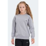 Slazenger LUPPA Unisex Çocuk Sweatshirt Taş Gri