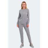Slazenger OLINDA Kadın Cepli Gri Eşofman Takımı