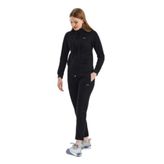 Slazenger RID IN Kadın Fermuarlı Kapüşonlu Cepli Siyah Eşofman Takımı