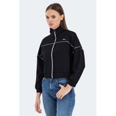 Slazenger VALENCIA Kadın Sweatshirt Siyah