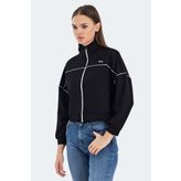Slazenger VALENCIA OVERSIZE Kadın Sweatshirt Siyah