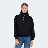 Slazenger VIDAL Kadın Oversize Sweatshirt Siyah - XL