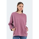 Slazenger VIKENTI SW OVERSIZE Kadın Sweatshirt Gül