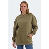 Slazenger VIOLENCE Kadın Sweatshirt Haki