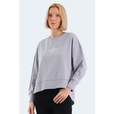 Slazenger VITAL OVERSIZE Kadın Sweatshirt Lila