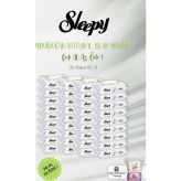 Sleepy 36 AL 33 ÖDE Natural Yenidoğan Islak Mendili 90 Adet ve Bebek Pamuğu 60 Adet
