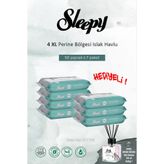 Sleepy 7 Paket X 50'Li (350 Yaprak) Perine Bölgesi Vücut Havlusu Ve Rosıe