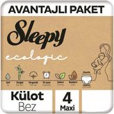 Sleepy Ecologic No:4 Maxi Külot Bebek Bezi