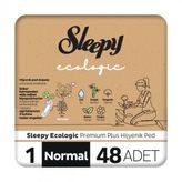 Sleepy Ecologic Premium Plus 1 Normal 48'li Hijyenik Ped