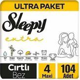 Sleepy Extra No:4 Maxi 104 Adet Bebek Bezi