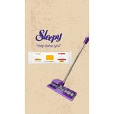 Sleepy Mop Arap Sabunu Katkılı 50 Yaprak ve Mandallı Mop Seti - Beyaz