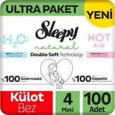 Sleepy Natural Double Soft No:4 Maxi 100 Adet Külot Bebek Bezi