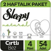 Sleepy Natural No:4 Maxi 54 Adet Bebek Bezi